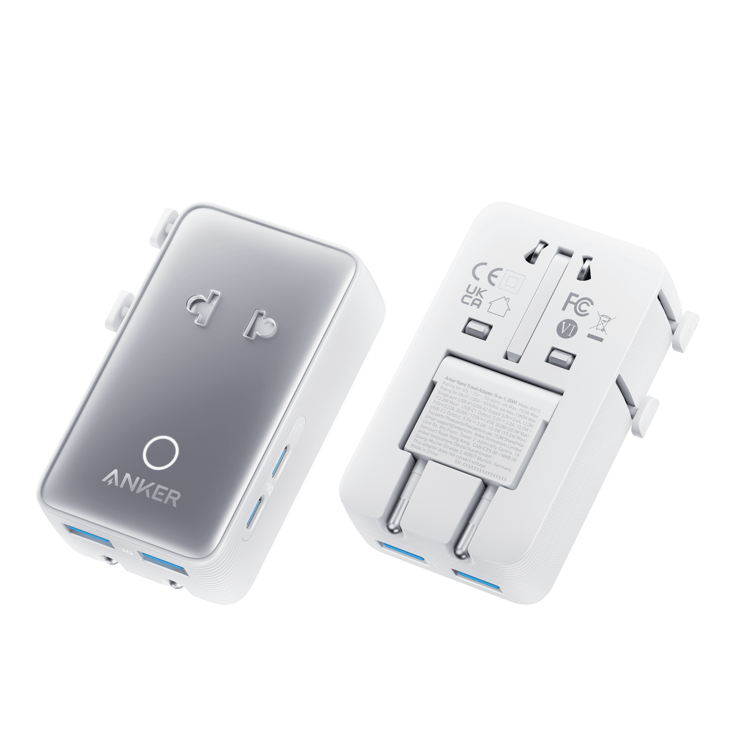 Anker Nano Travel Adapter (5-in-1, 20W) - 갖고 싶어요