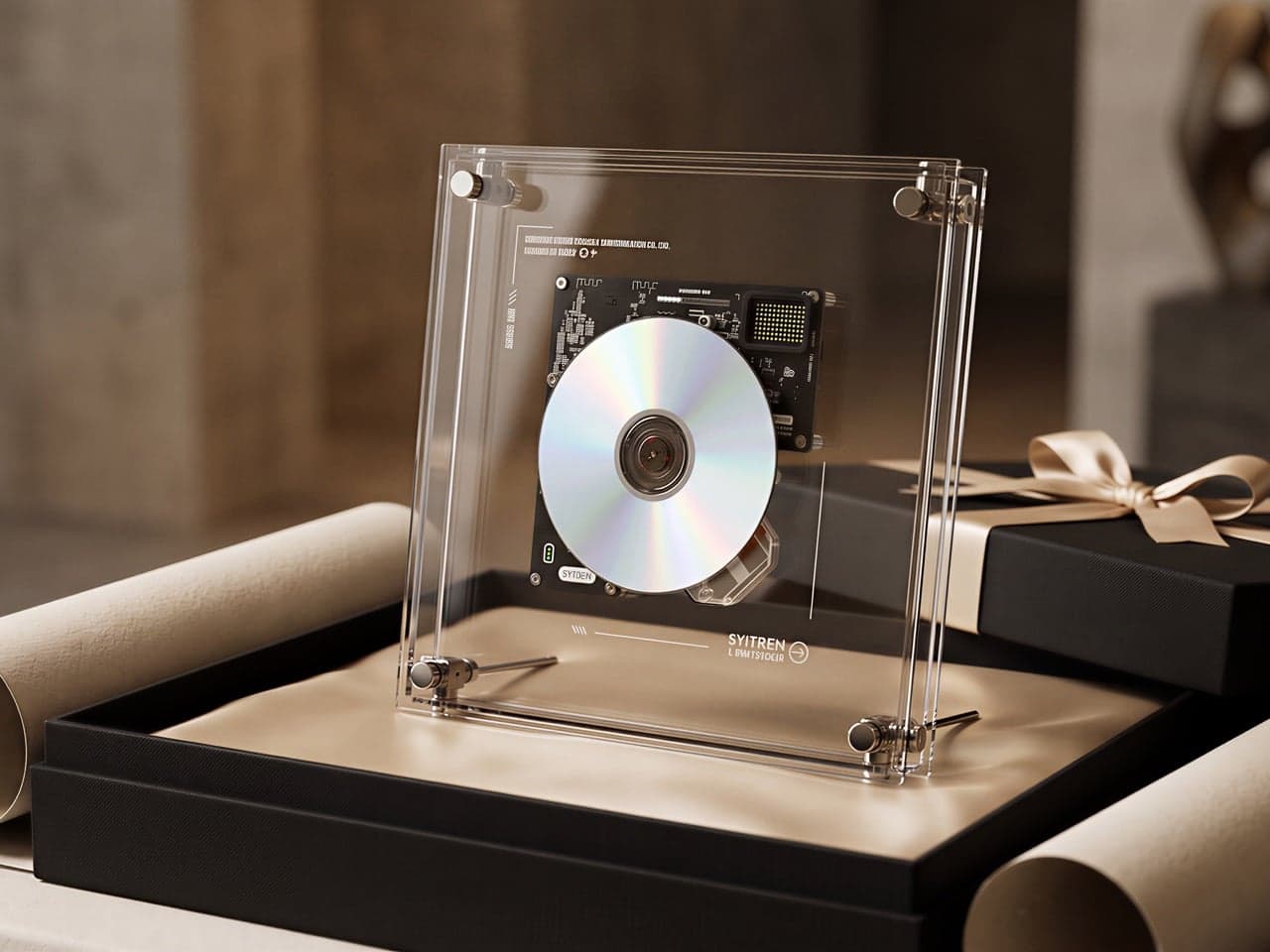 Syitren RM1 - A Transparent Acrylic CD Player That Bares Its Own Mechanism