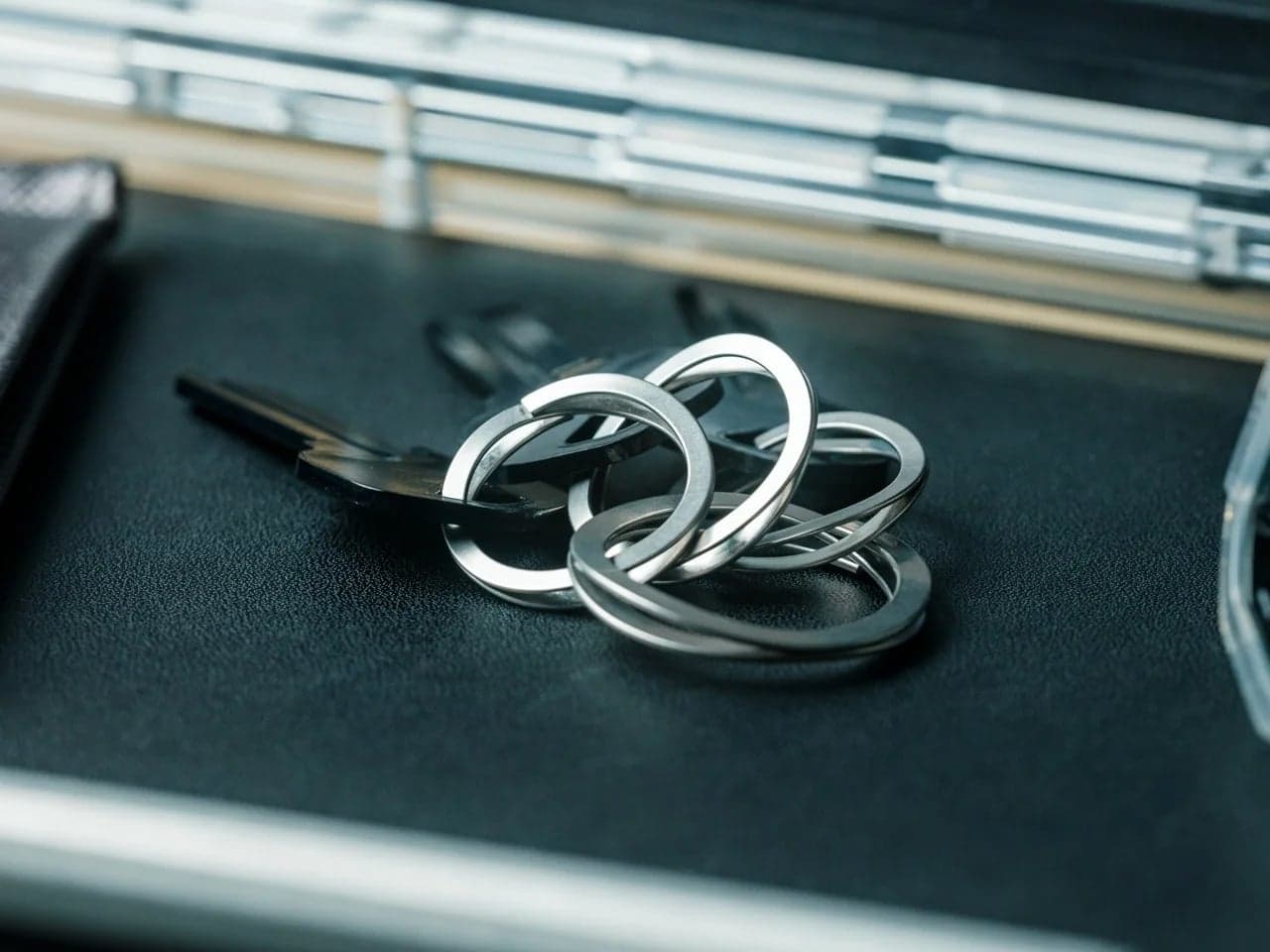 Painless Key Ring - a stainless key ring that won't hurt your nails