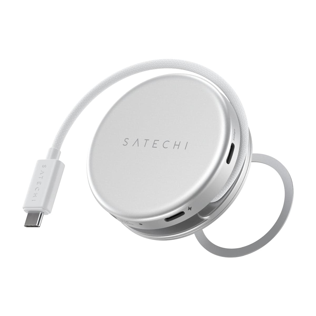 Satechi OntheGo 5-in-1 멀티포트 어댑터 - 자석으로 붙는 원형 허브