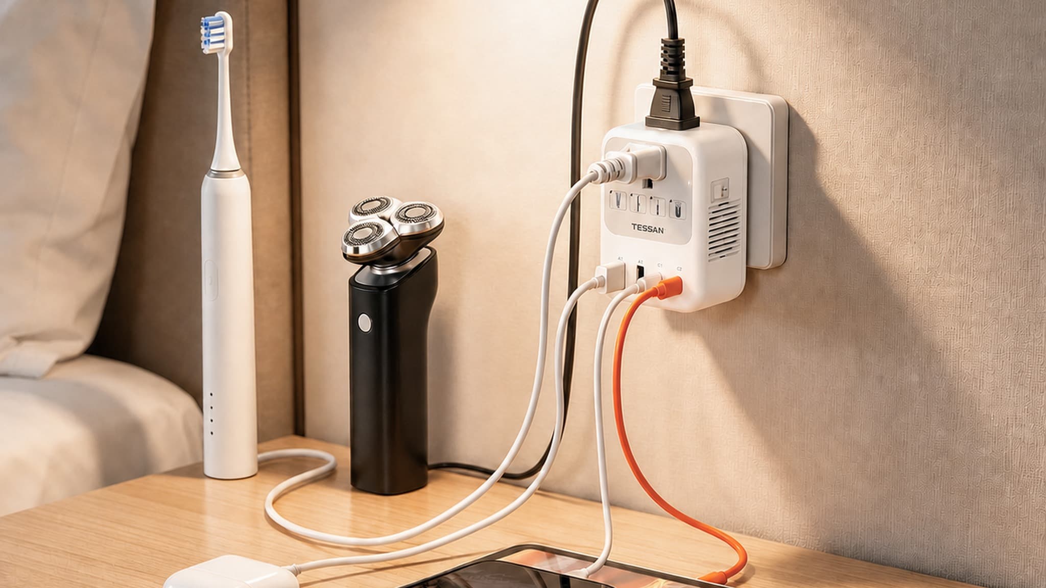 TESSAN TC03 - All-in-One Voltage Converter Travel Adapter