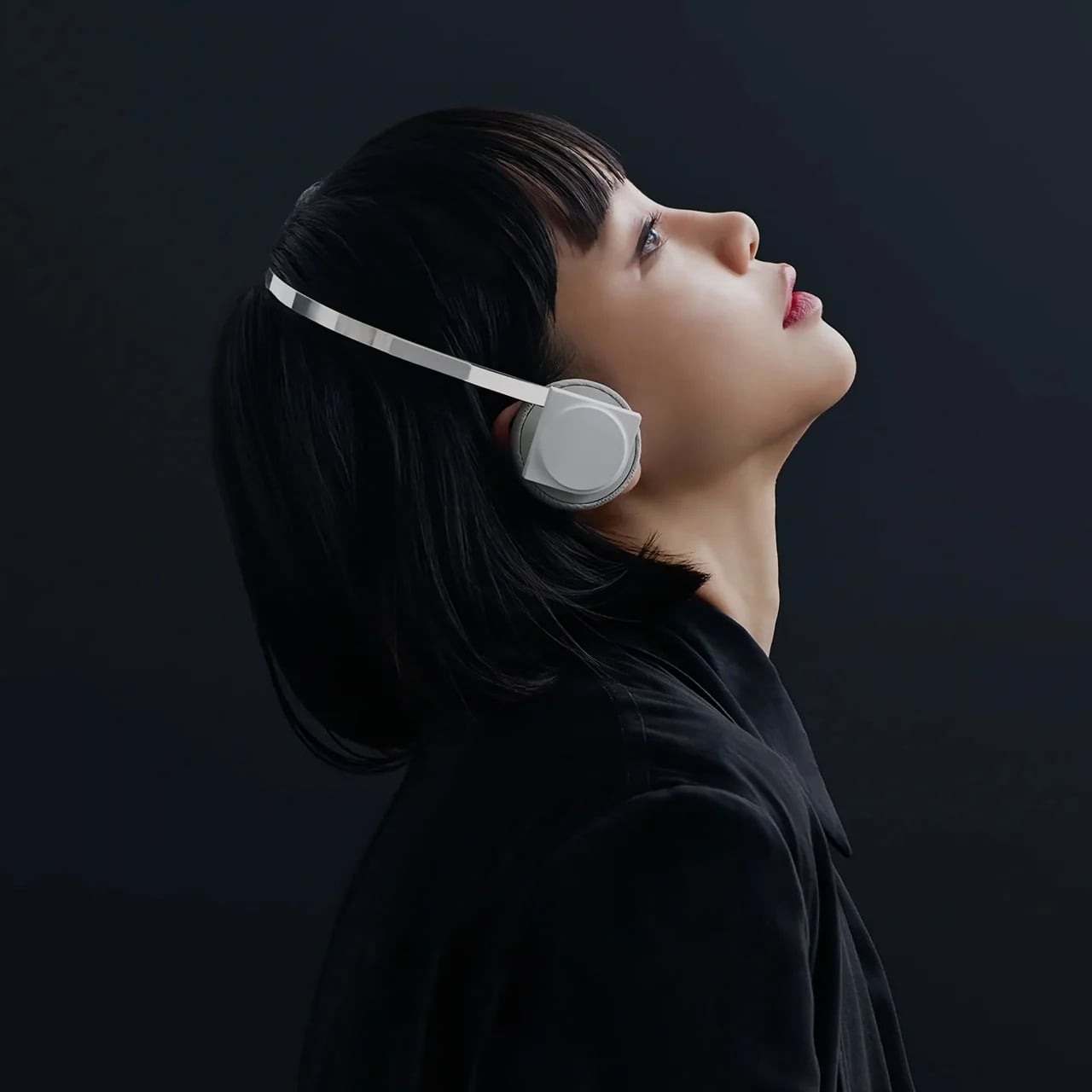 StillFrame 헤드폰을 착용한 모습