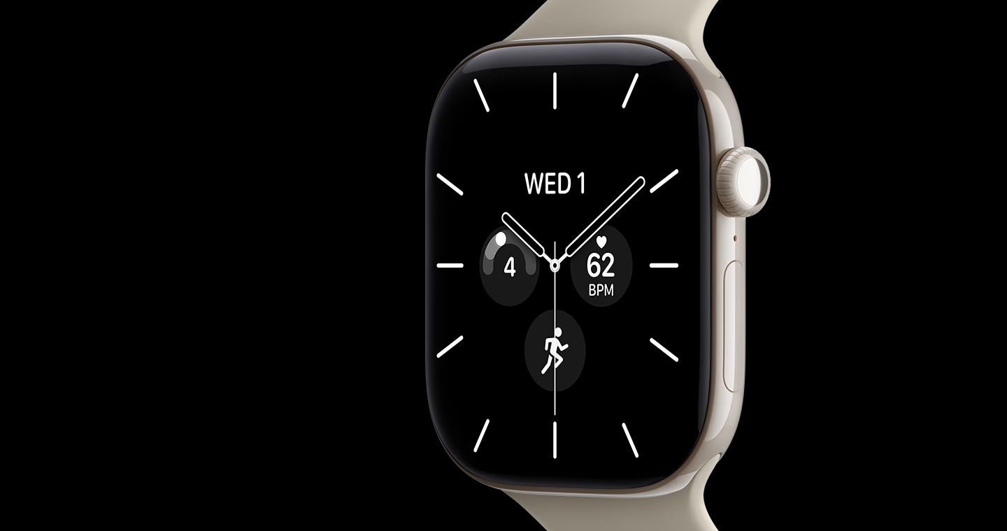 Apple Watch Series 12 스타라이트 알루미늄 케이스