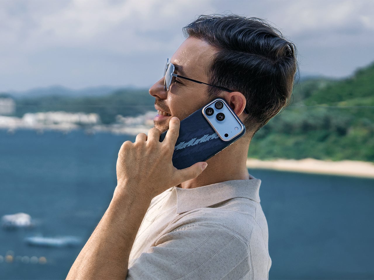 The case while on a call