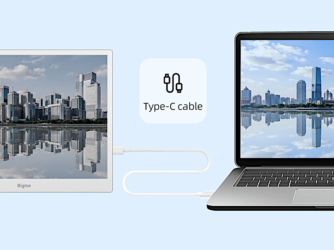 Bigme B13 Pro USB-C 연결