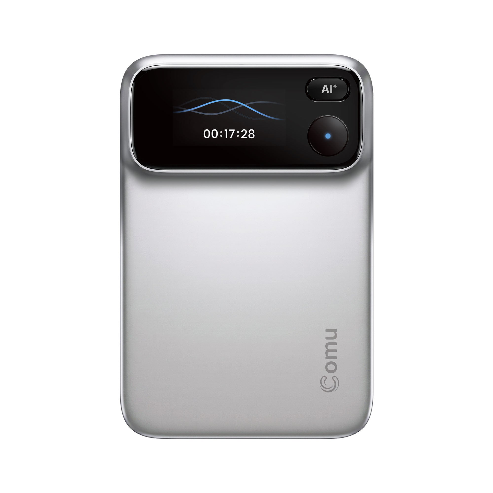 Comu Action Pro in silver, front view
