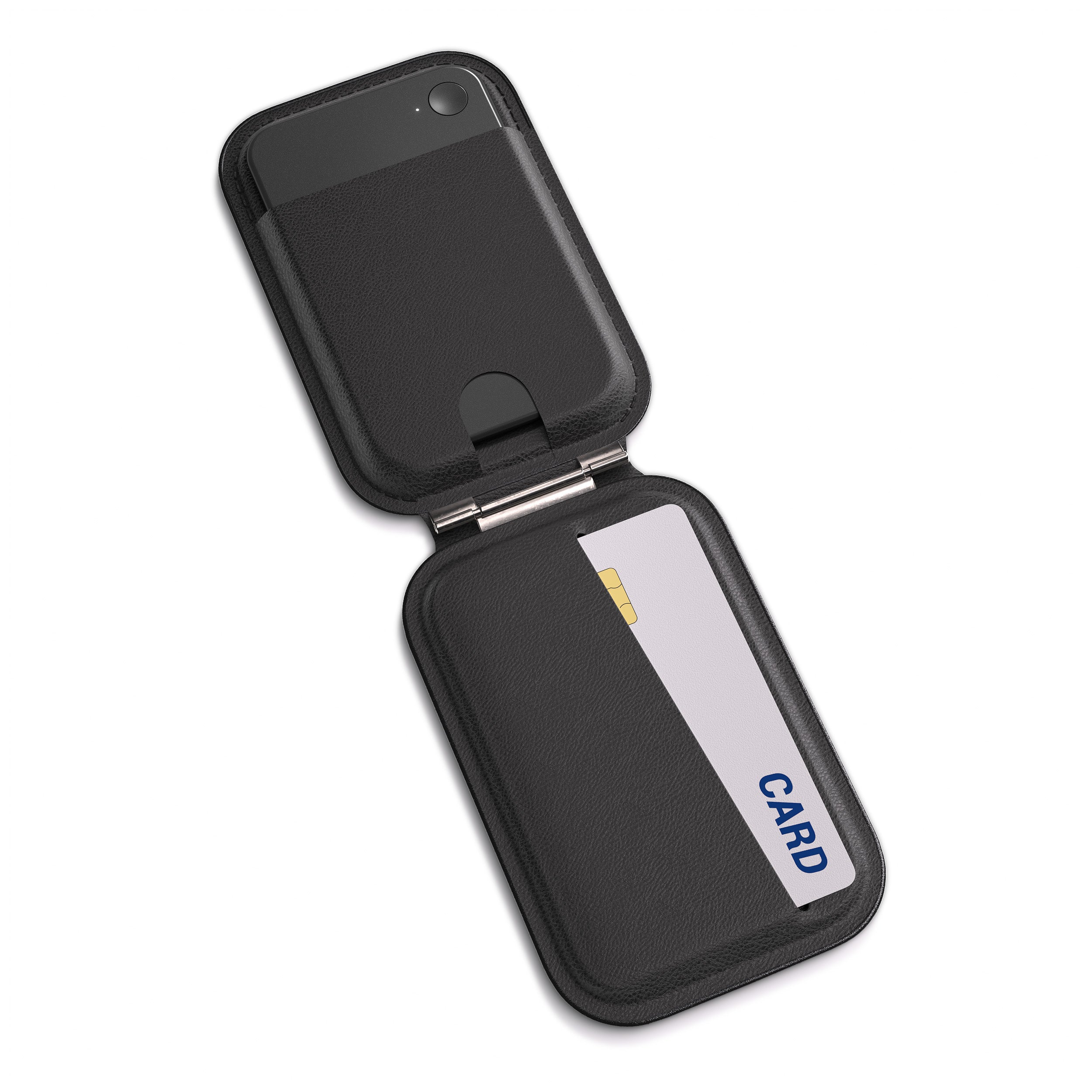 MagSafe 지갑 케이스에 폰과 카드를 넣은 모습
