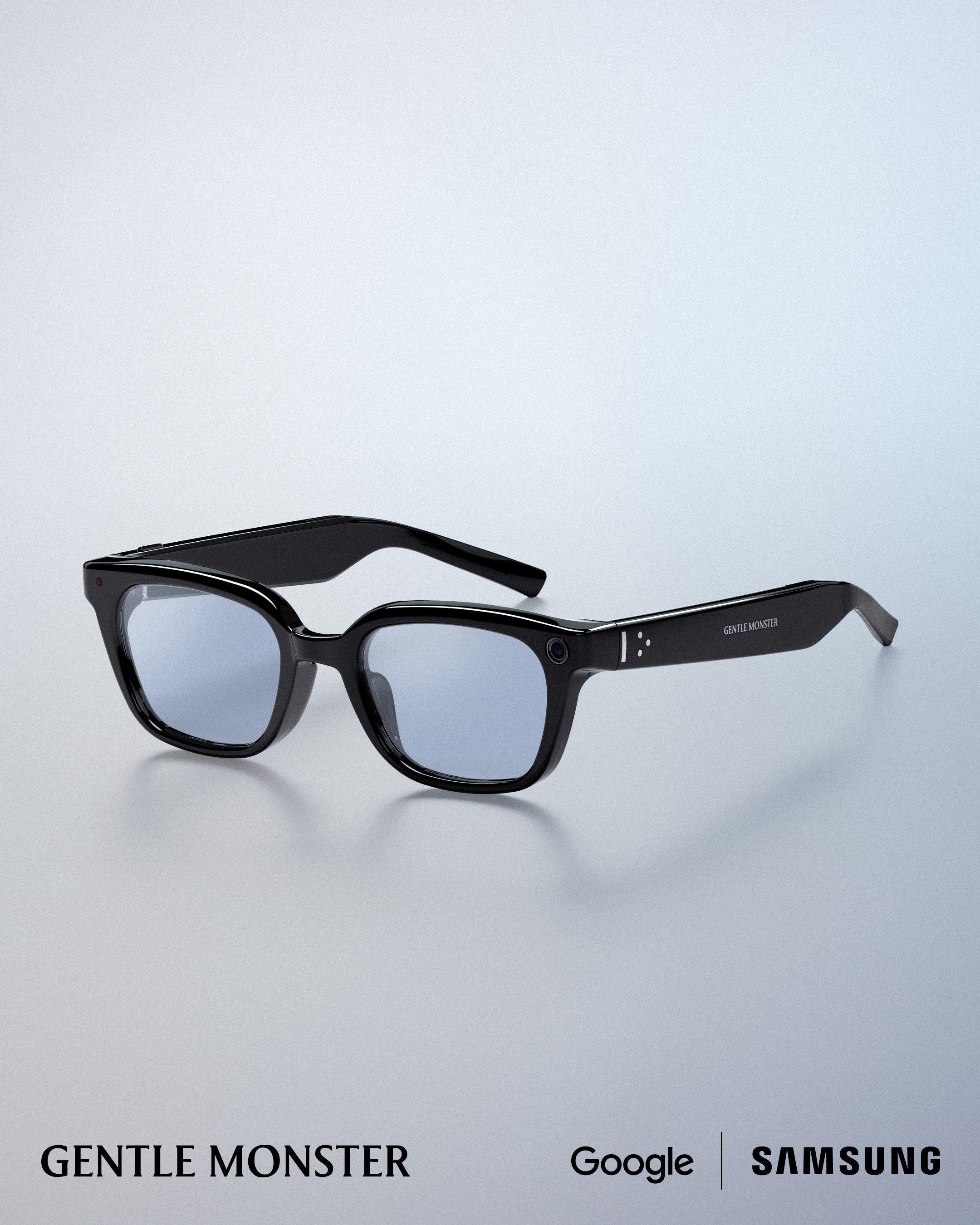 Gentle Monster Intelligent Eyewear 측면 렌즈 클로즈업
