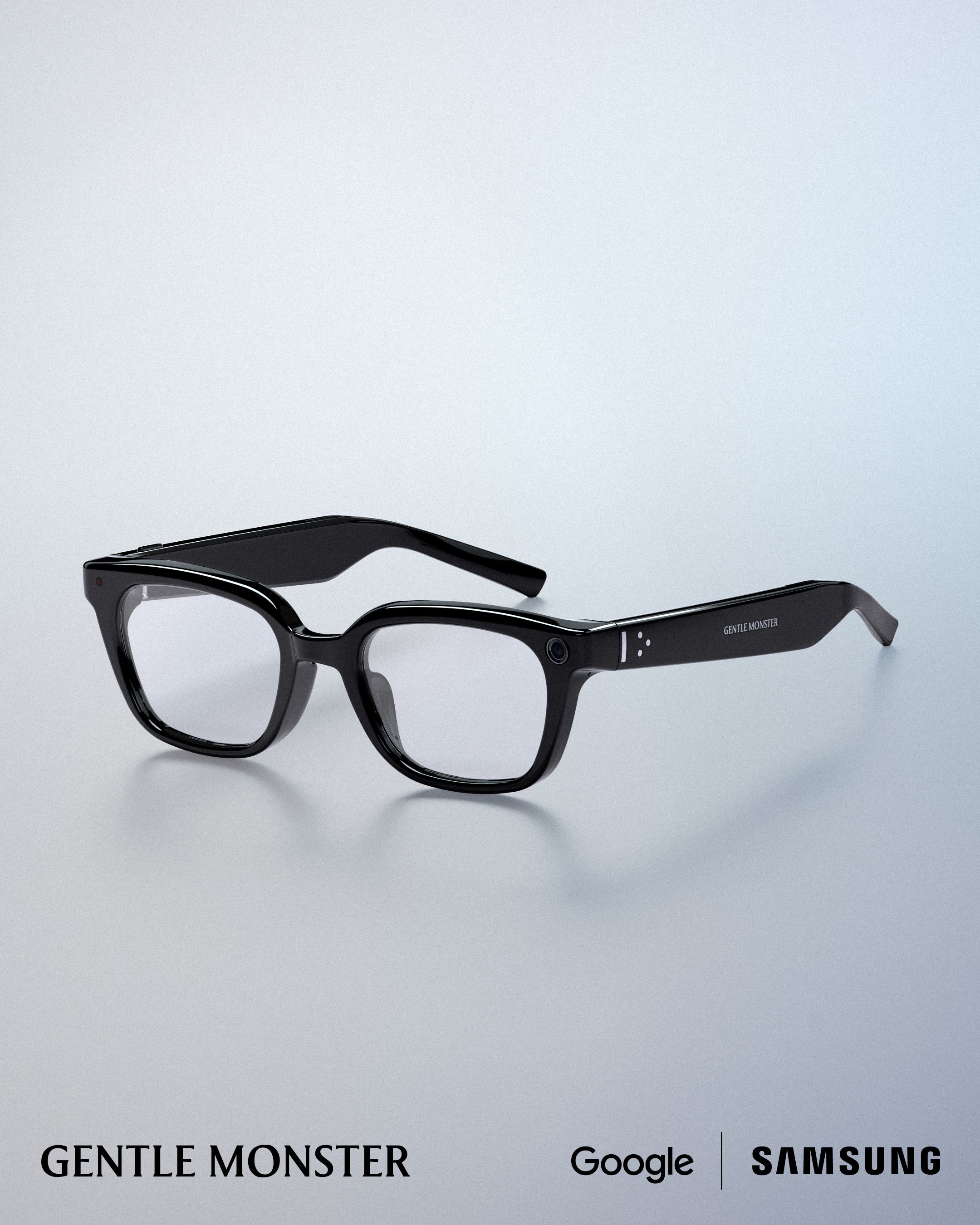 Gentle Monster Intelligent Eyewear 검은색 프레임 스튜디오 컷