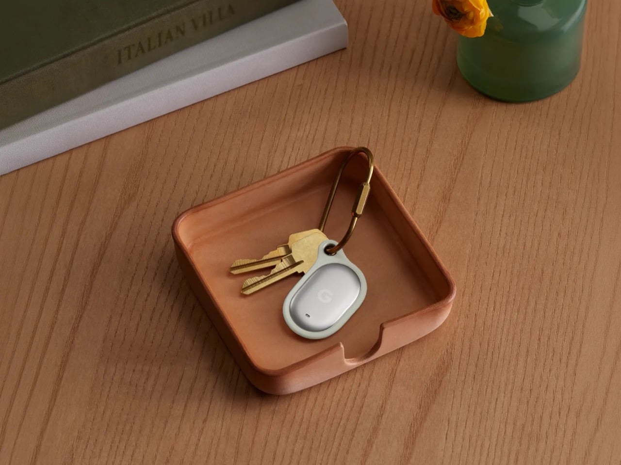 Google Pixel Tag on a tray
