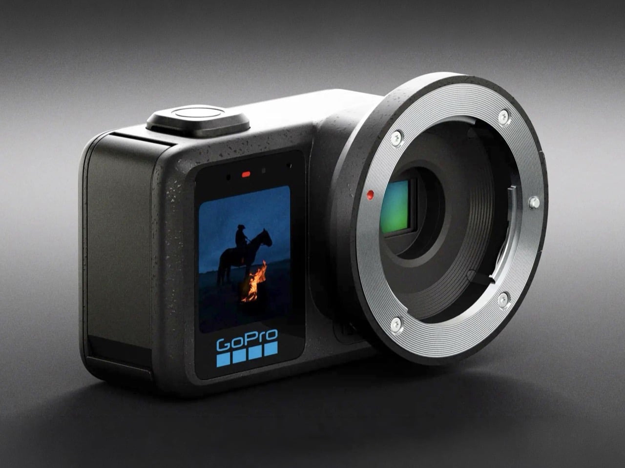 GoPro 미션 1 프로 렌즈 마운트 클로즈업