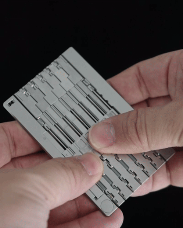 한셉트 제로 카드에서 펜으로 변형되는 과정