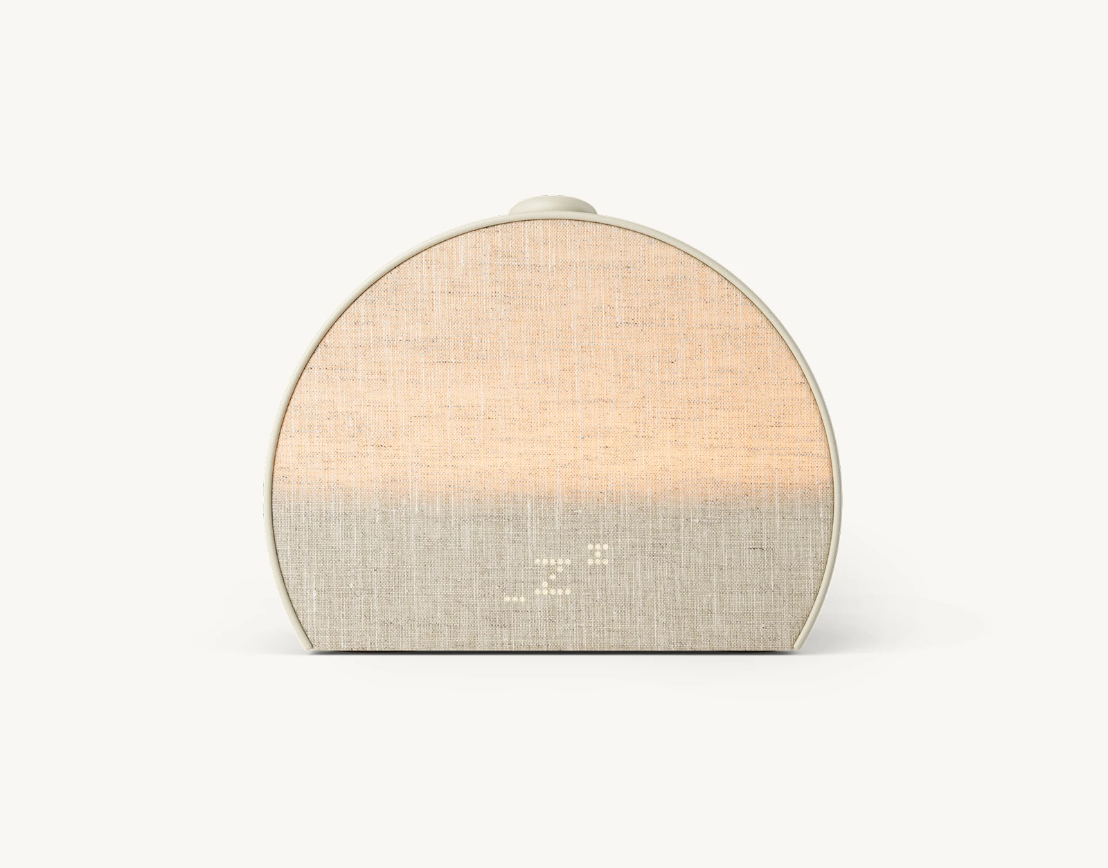 Front view of the Hatch Sleep Clock's half-dome fabric body