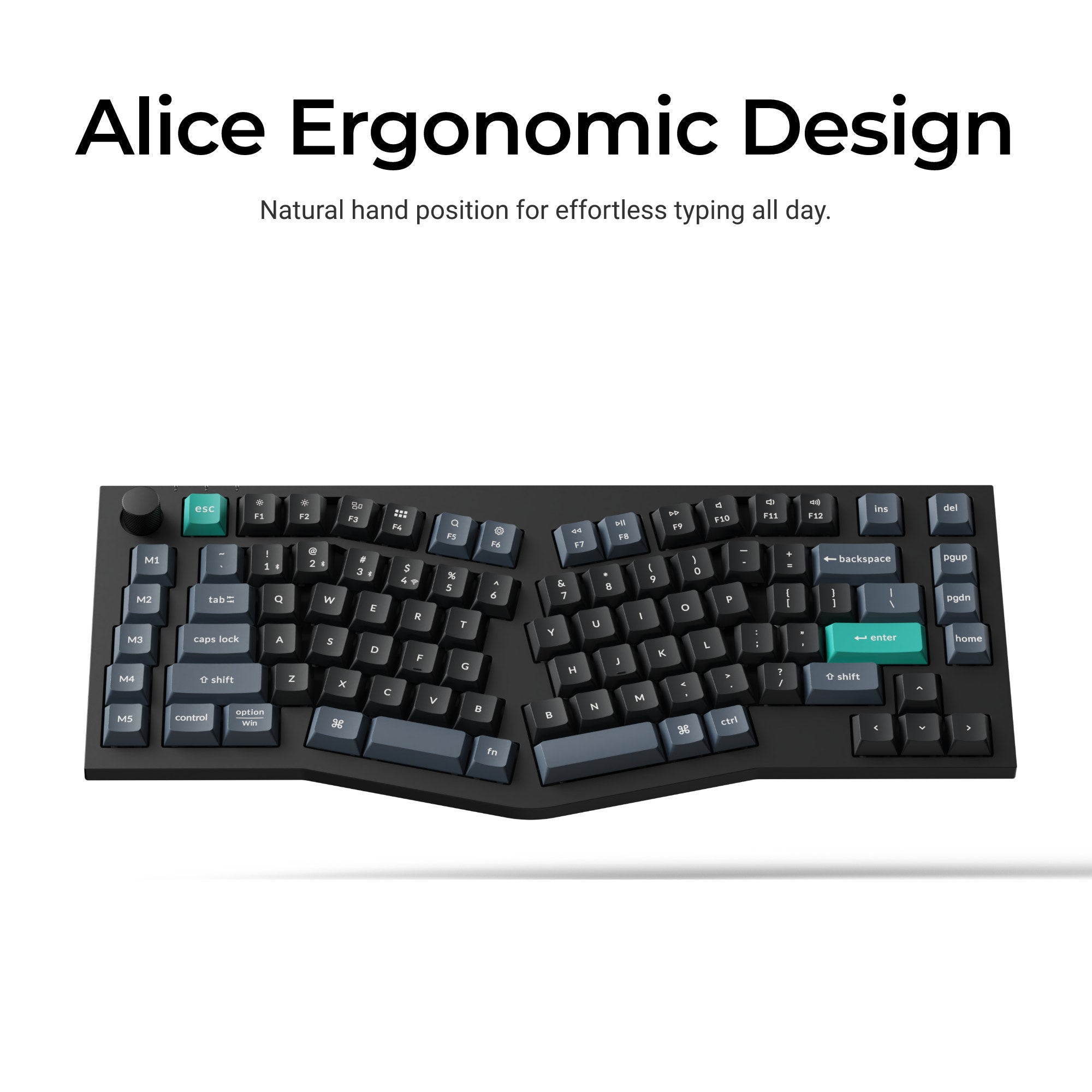 Keychron B40 정면 배치 이미지
