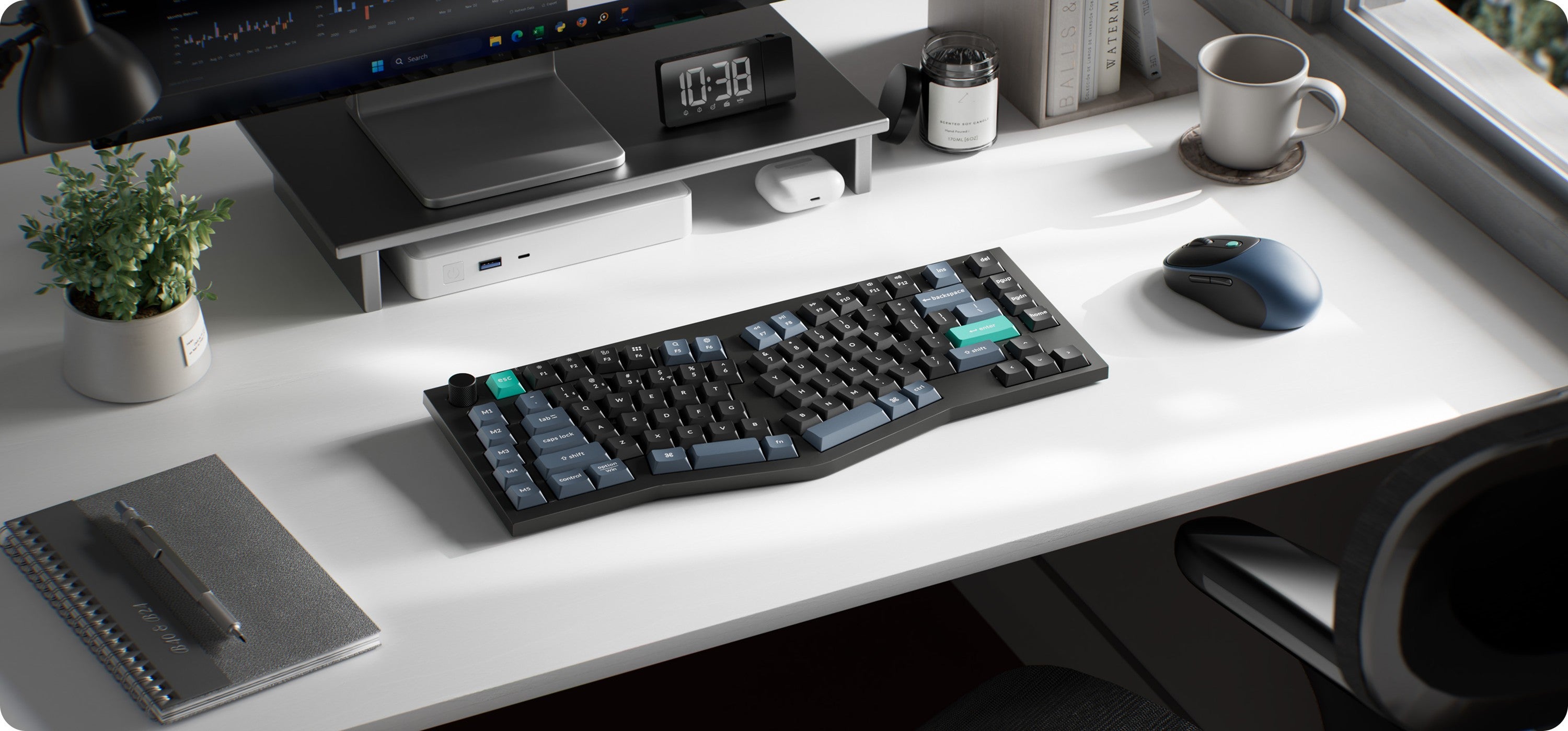 Keychron B40 시저 스위치 클로즈업