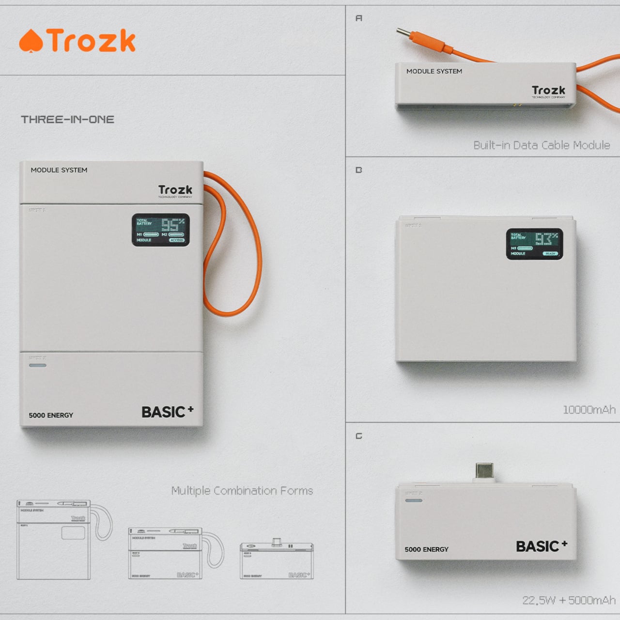 Trozk T3 모듈 조합 형태