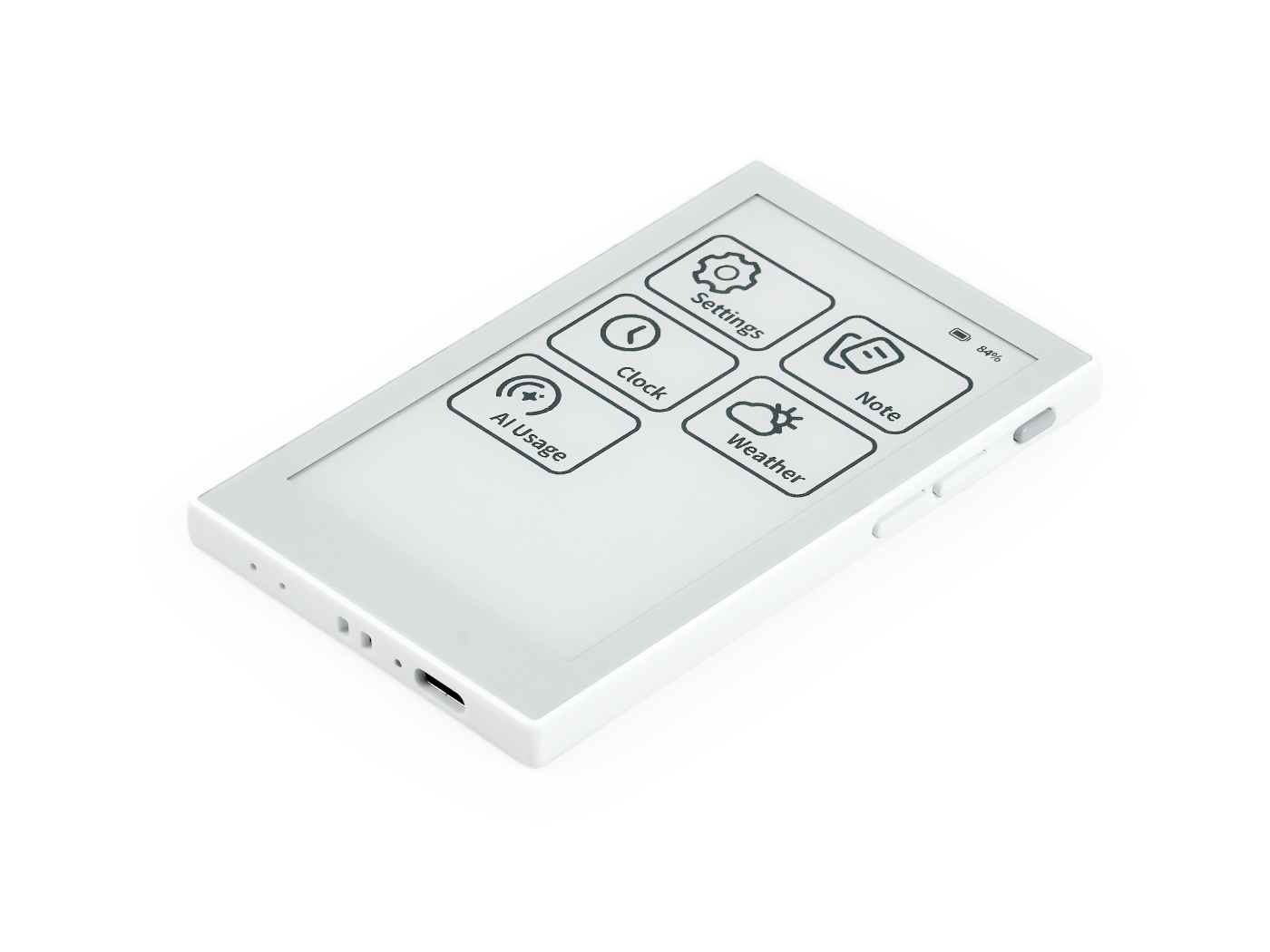 reTerminal Sticky 홈 화면 UI
