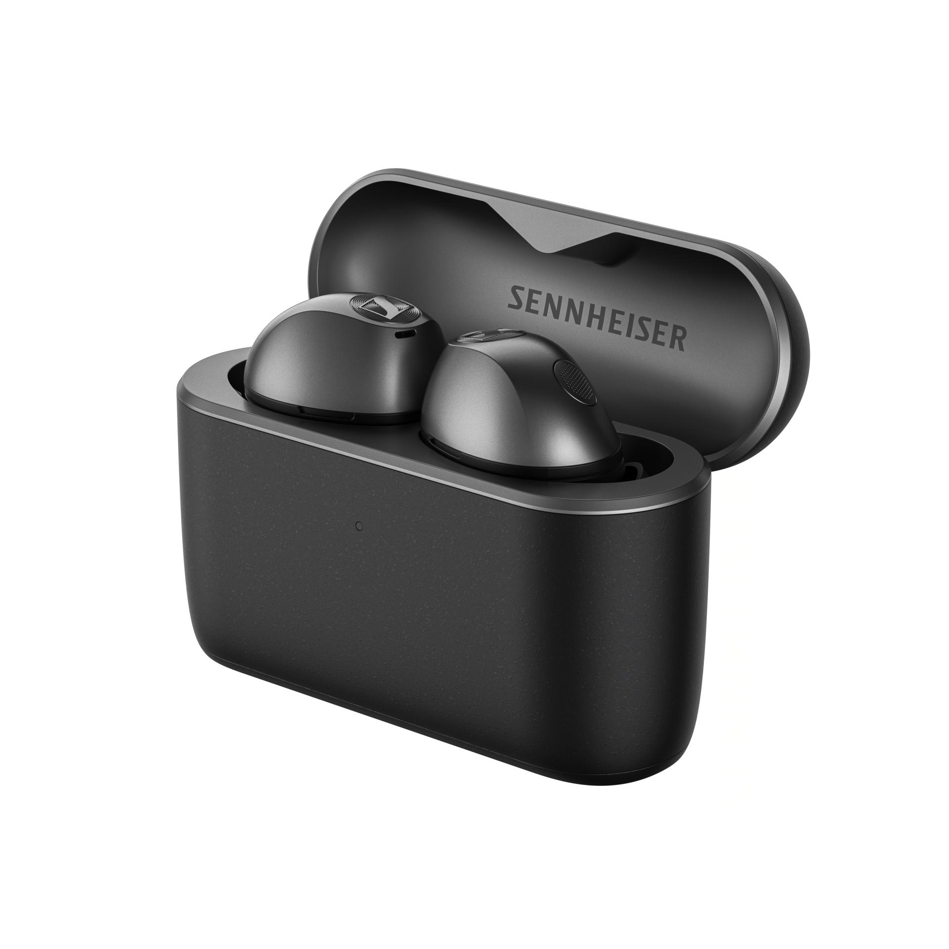 ゼンハイザー MOMENTUM True Wireless 5 ケース正面オープンカット