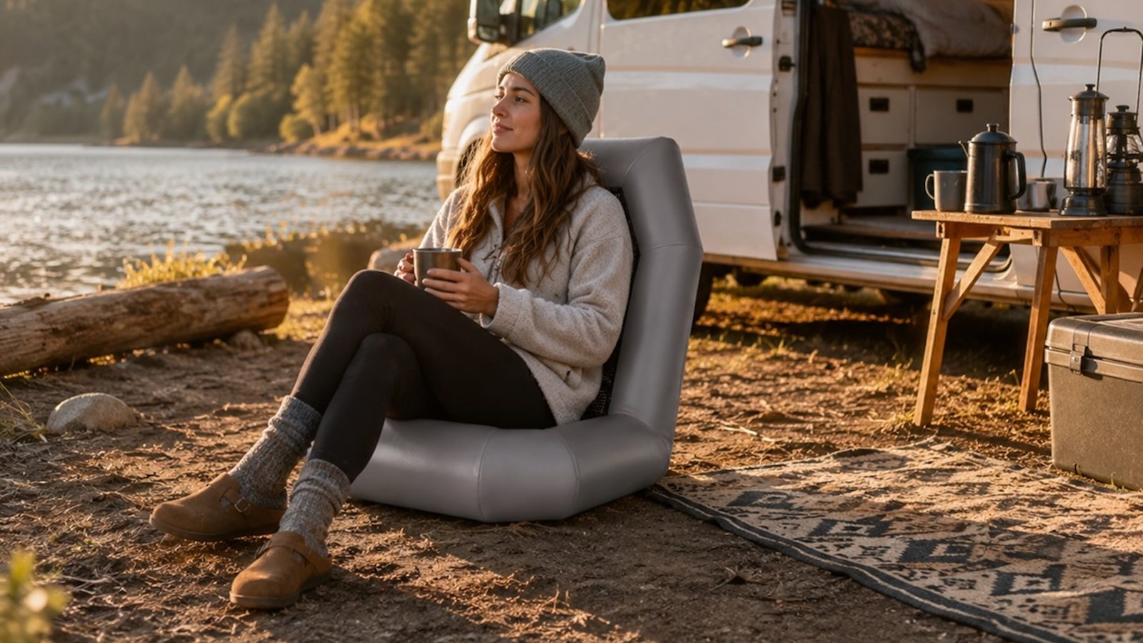캠핑 사이트에서의 SipaSeat