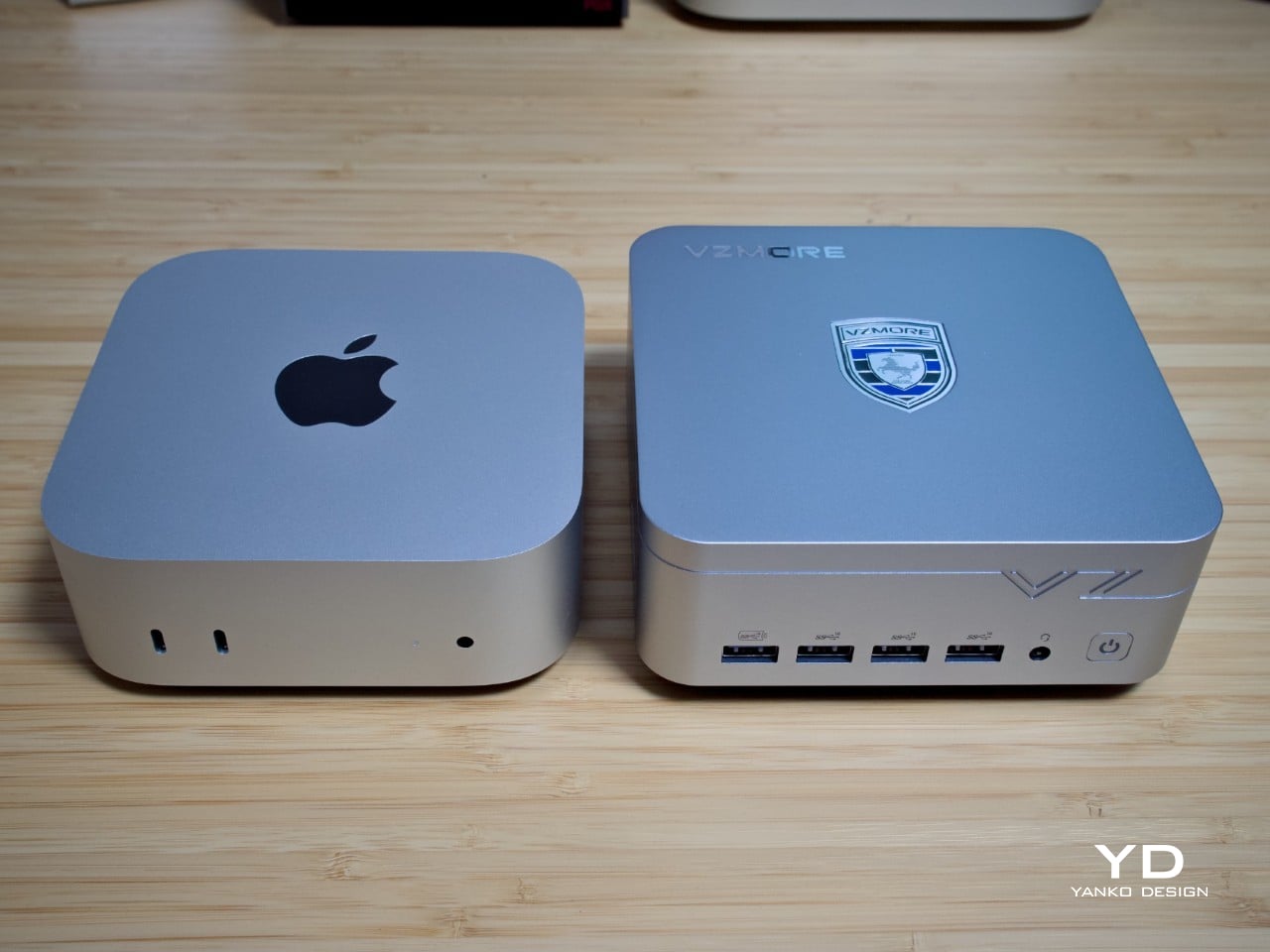 Size comparison with a Mac mini