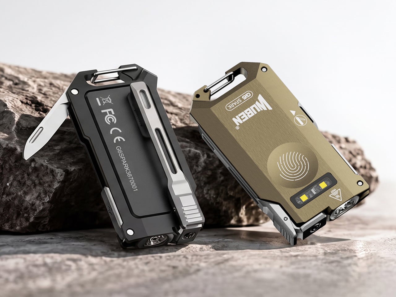WUBEN G6 SPARK - 8.6mm 두께에 500루멘과 칼날을 넣은 키체인 라이트