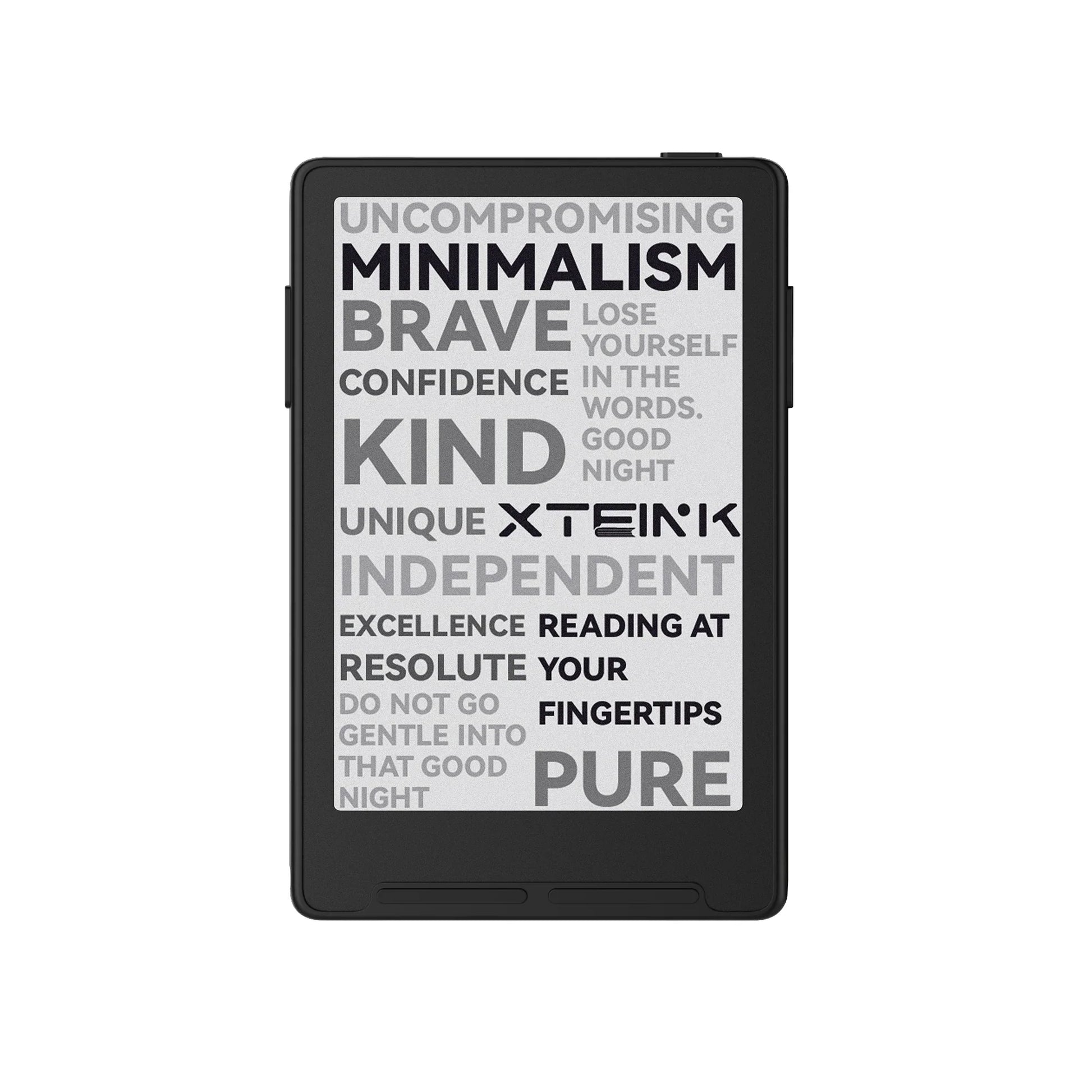 Xteink X3 스페이스 블랙 정면 클로즈업